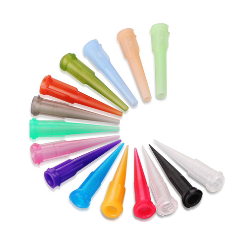 TT slant full plastic wholesale threaded PP drop glue injection point needle glue point machine needle tip consumables