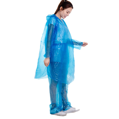 Disposable raincoat adult one-piece set, thick, unisex, children outdoor portable, travel rain poncho wholesale