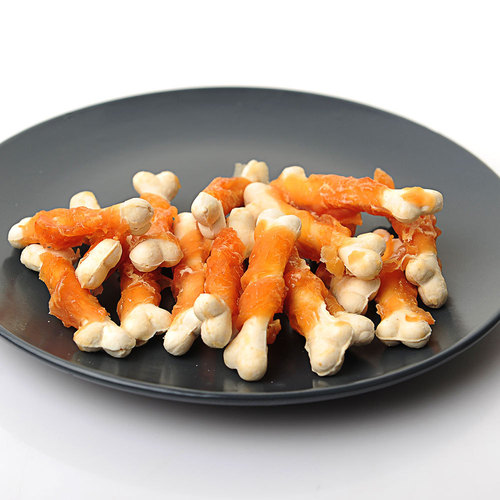 HOOPET Dog Snacks Wholesale Bone and Meat Link for Chewing and Cleaning Teeth, Chicken Wrapped Around Bone Pet Food