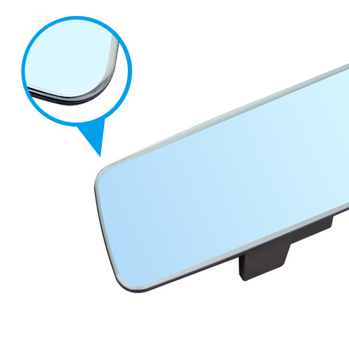 Interior rearview mirror 2.5D curved frameless anti-glare high-definition glass Large field of view auxiliary reversing blue mirror
