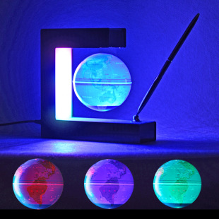 Magnetic Levitation 3 Inch Color Changing Globe New and Strange Practical Home Creative Decoration Crafts Birthday Business Gift
