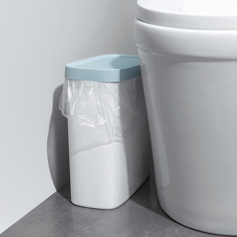 Cubo de basura estrecho “Hedou” para espacios reducidos – Diseño moderno, ideal para baño/dormitorio