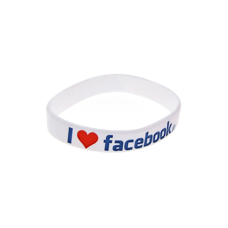Европейский и американский стиль «I love Facebook» силиконовый браслет, персональный аксессуар, модный цветной заполняемый браслет, ремешок для руки для учащихся