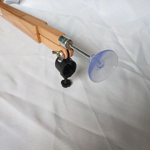 Beech wood compass teacher demonstrates drawing plotter circle drawing tool suction cup rubber head teaching drawing solid wood compass