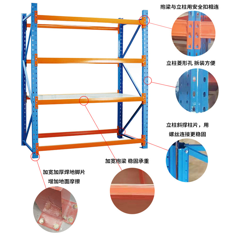Heavy beam warehouse shelves Factory vertical storage racks…