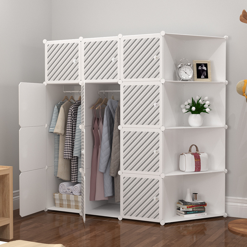 Simple Wardrobe Fashion Modern Simple Bedroom Light Luxury Corner Wardrobe Storage Cabinet Plastic Assembly Wardrobe Door Assembly Simple Wardrobe Fashion Modern Simple Bedroom Light Luxury Corner Wardrobe Storage Cabinet Plastic Assembly Wardrobe Door Assembly