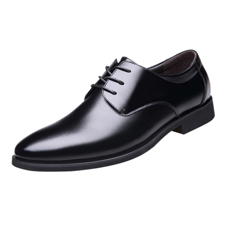 Chaussures de mariage en cuir suédé imperméables et décontractées pour hommes_voghion.com