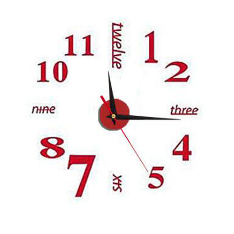 Fuente de la fábrica creativa transfronteriza DIY Reloj de pared personalizado reloj decorativo estudio sala de estar Reloj de pared reloj de acrílico