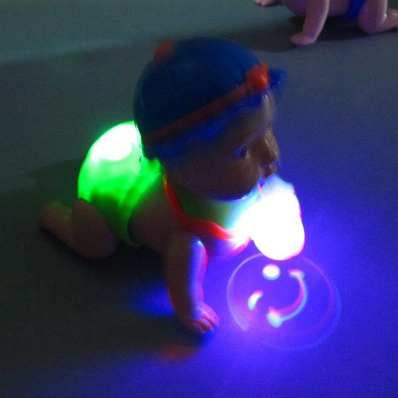 Nueva eléctrica bebé escalada simulación luz sonido música gateando puesto venta caliente al por mayor juguetes infantiles