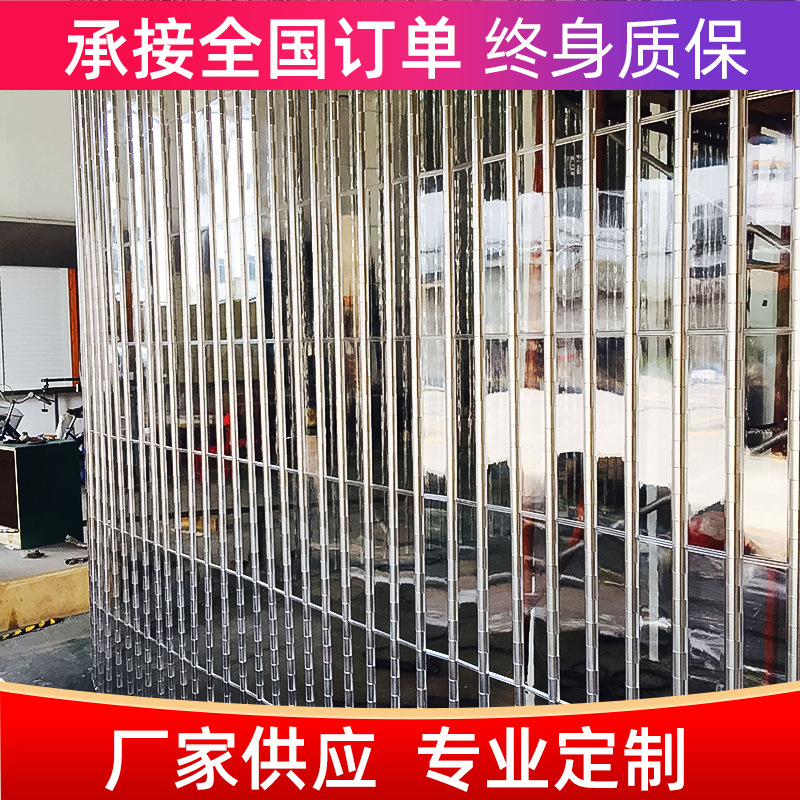 深圳厂家电动弧形侧卷水晶门大型商超专柜透明横向防盗可视卷帘门