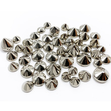 厂家直销 朋克牛仔尖钉电镀无孔卫星打爪ABS塑料服饰配件