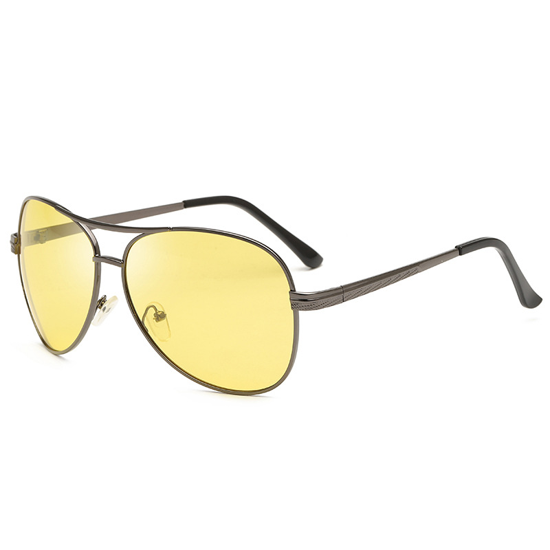 Night vision mirror polarizer Male and women's metal double beam…
