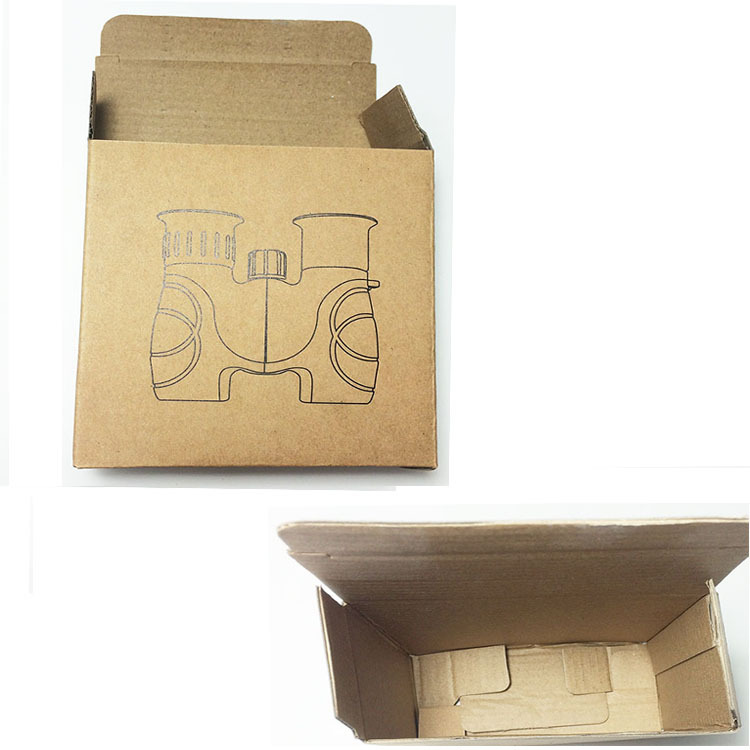 棕色加厚牛皮纸包装纸盒瓦楞盒 可加印LOGO 图案