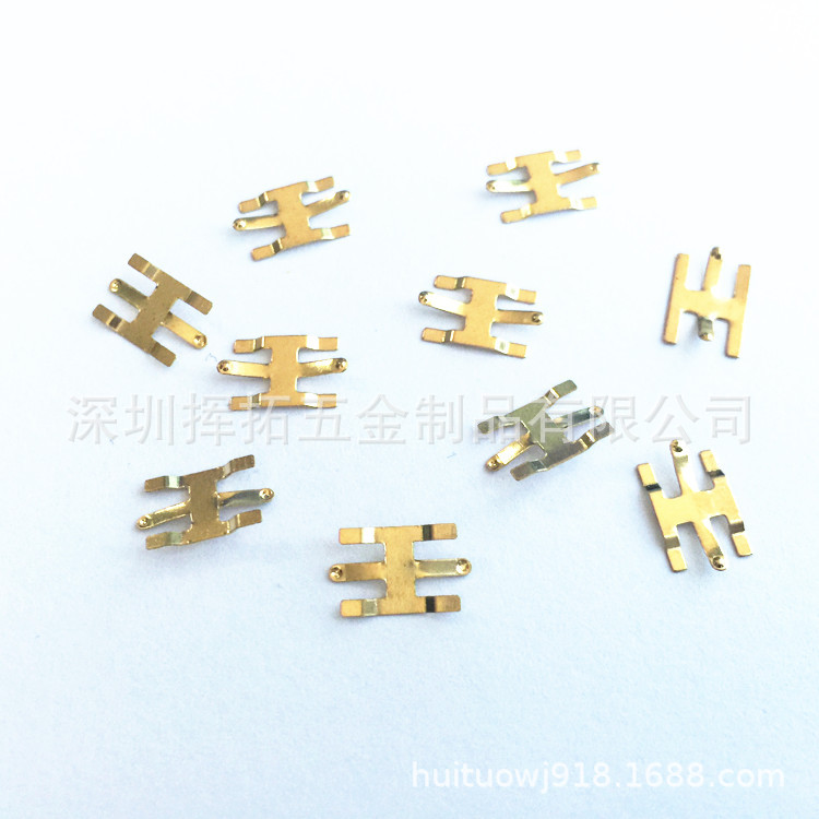 深圳厂家电池盒弹片 金属弹片接触片 正负极弹片 纽扣电池弹片