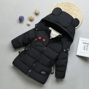 Демисезонная мультяшная куртка для мальчиков, пуховик, 2 лет, 3 лет, длина миди, увеличенная толщина