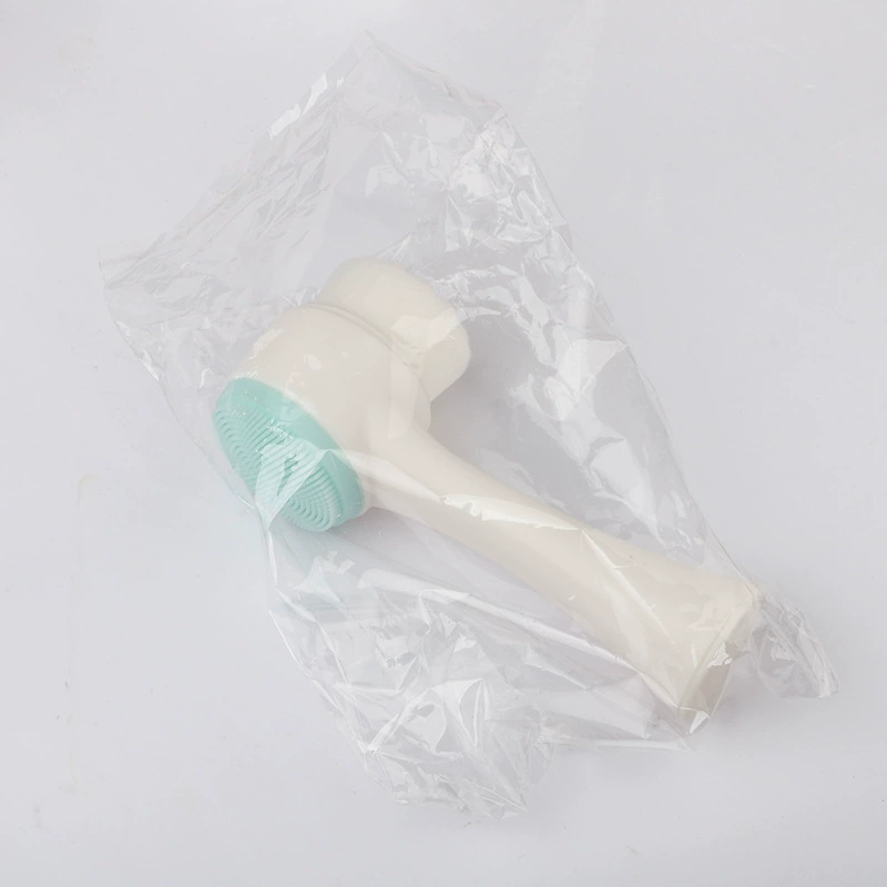 Double-sided Silicone Nylon Cleansing Brush, Standable Facial Wash Brush, Soft Bristles