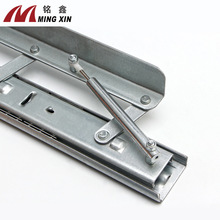 餐桌伸缩升降滑轨 方桌变圆桌重型导轨五金配件 静音缓冲餐台滑轨