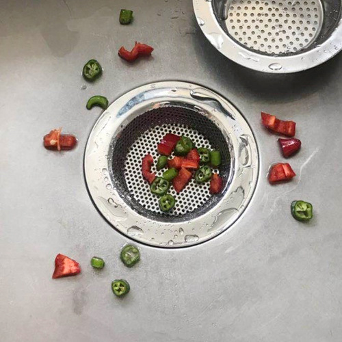 Factory direct sales thickened and thickened edge sink filter stainless steel sewer floor drain cover sink filter