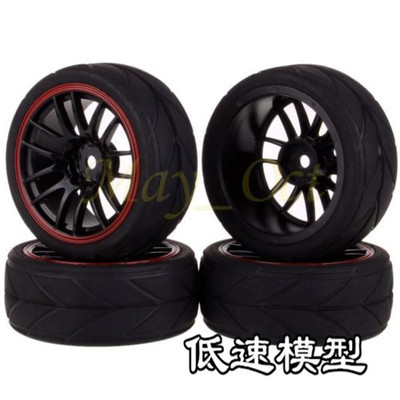 4个装 1:10平跑轮胎 平跑软胎 HSP FW06 樱花CS/D4 恒龙胎