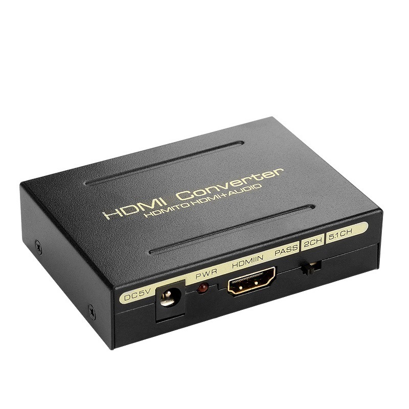 HDMI audio splitter HDMI to HDMI 5.1 stereo headset fiber output