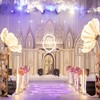 Wedding road led light light peony petals transparent flower glow butterfly wedding road marriage celebration props road led