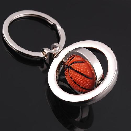 Creative keychain metal keychain rotating football keychain pendant hardware accessories GX-071