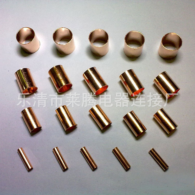 Φ2.5 Copper Connecting Tube Copper Wiring Tube Copper Tube Gt Tube Terminal Terminal Small Copper Tube Pressure Buckle