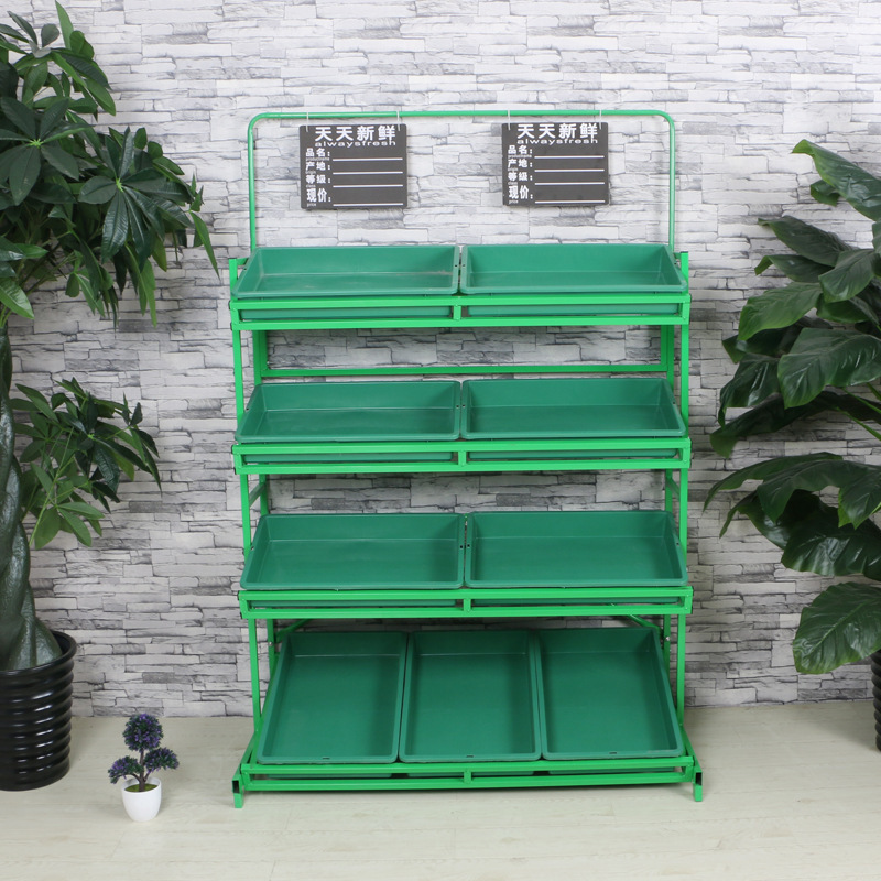 便利店架子 超市果蔬架商场蔬菜架多层展示架蔬菜店货架水果货架