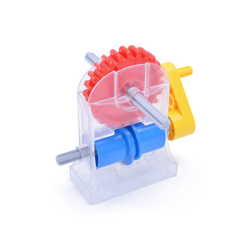 Steam, children's variable mechanical constructor with gears, teaching aids
