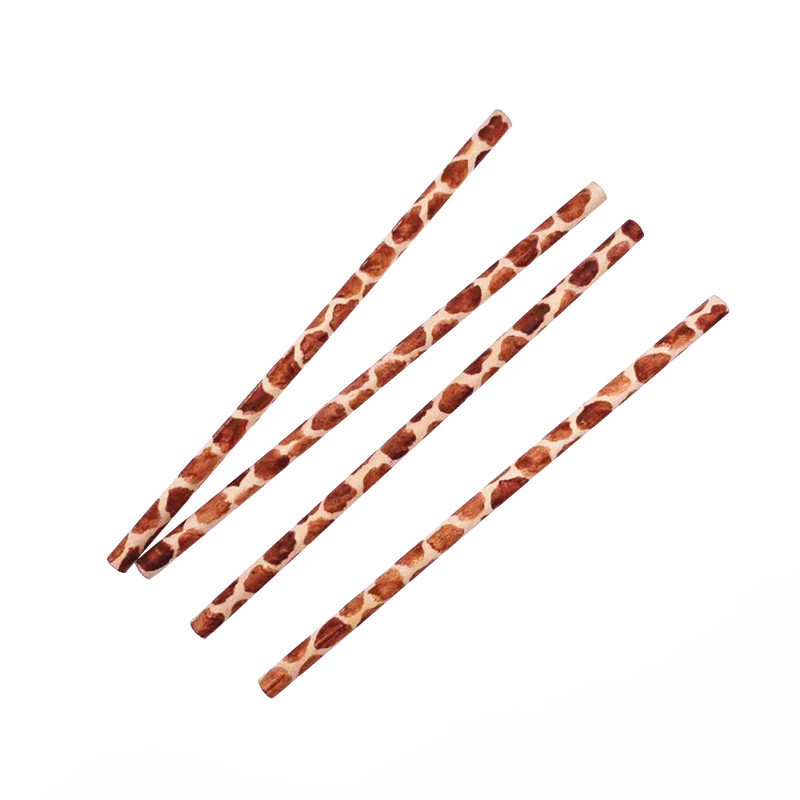 Qingmufan pintado a mano patrón animal registro lápiz redondo a granel HB estudiante niños caligrafía lápiz