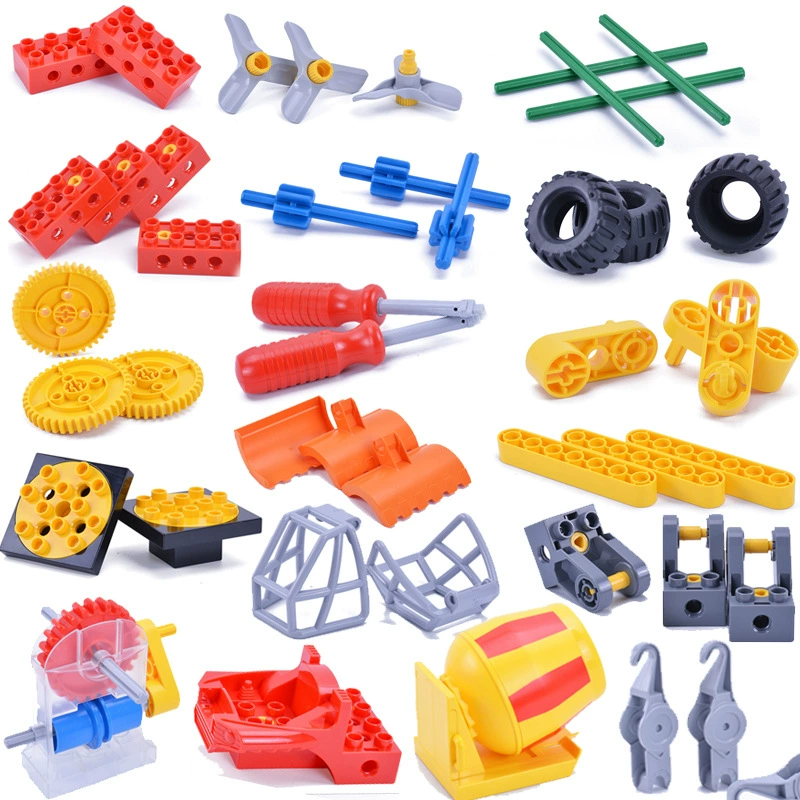 Steam, children's variable mechanical constructor with gears, teaching aids