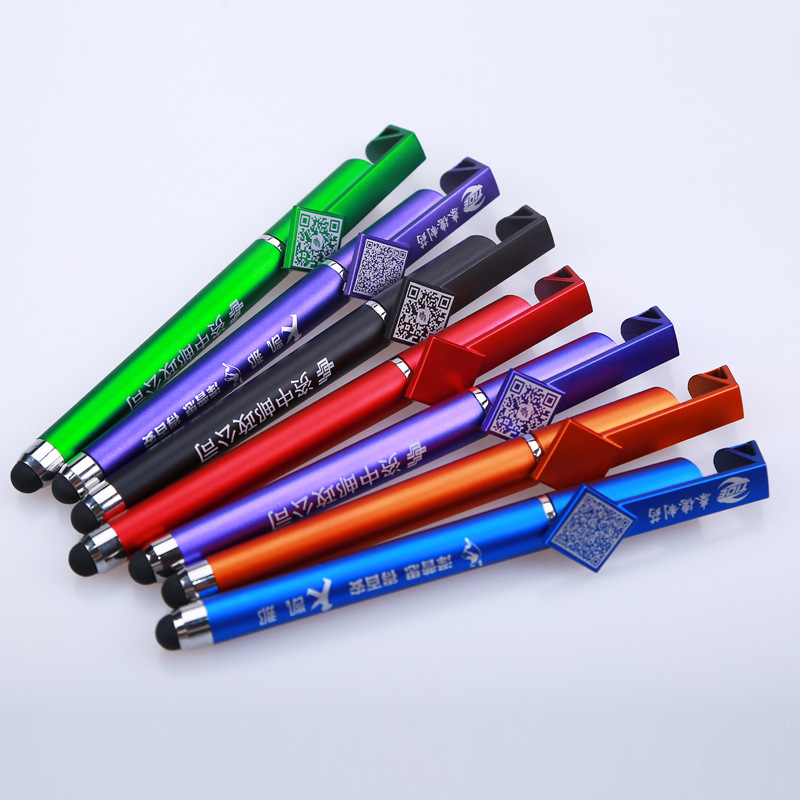 Gran capacidad de metal pintura gel pluma publicidad pluma logotipo firma pluma prescripción pluma hotel pluma QR código helado