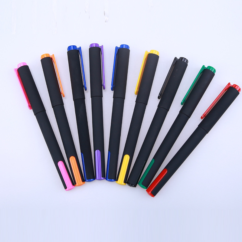 Gran capacidad de metal pintura gel pluma publicidad pluma logotipo firma pluma prescripción pluma hotel pluma QR código helado