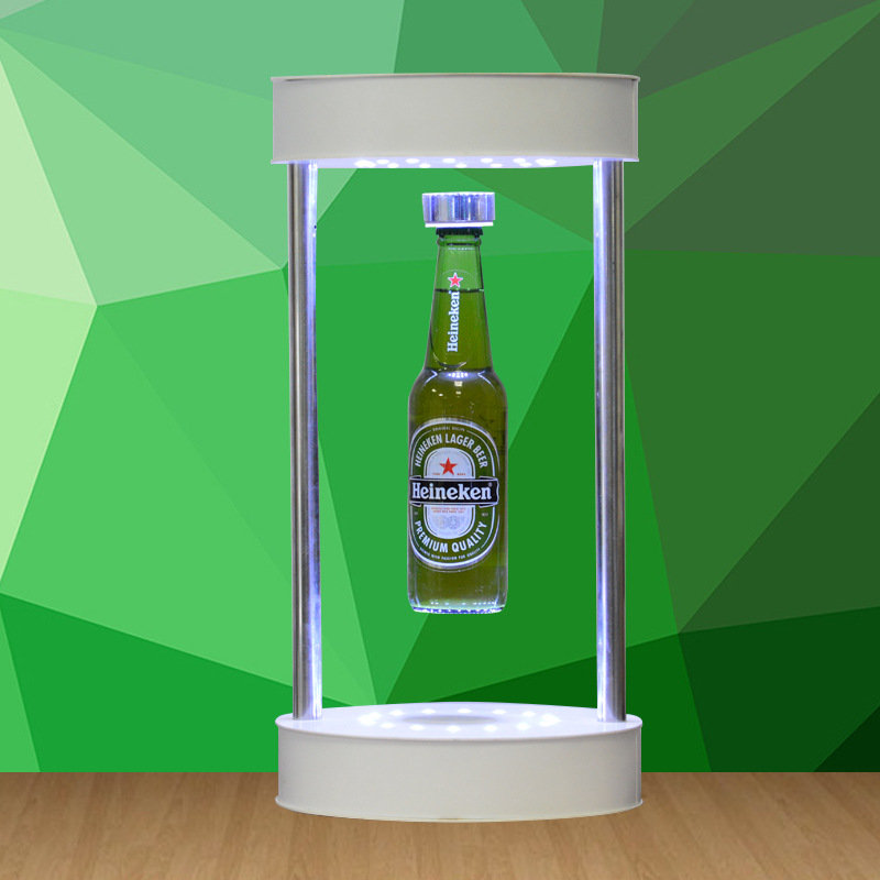 磁悬浮展示悬浮洋酒瓶子杯子高科技产品悬浮展示台创意广告展示架