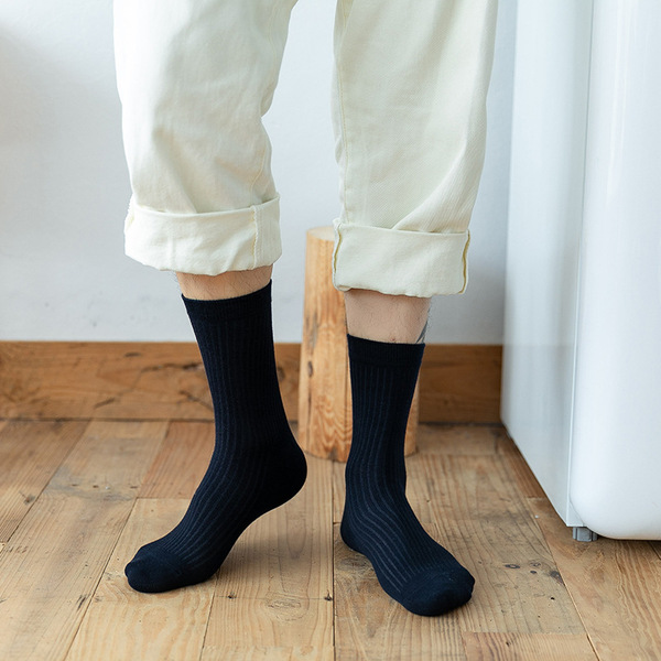 Men's demi-season classic universal solid color socks