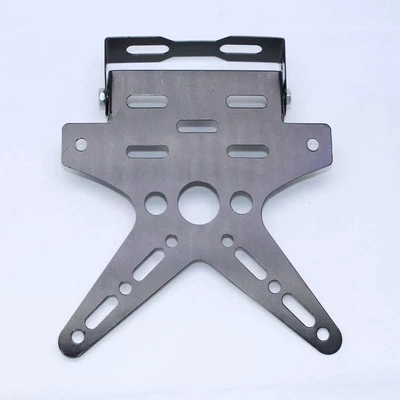 Motorcycle electric vehicle modification parts license plate frame license plate frame adjustable movable swallow type license plate frame New (License plate holder/license plate holder) - swallowtail-license-plate-holder-black