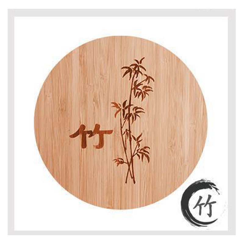 Estera de aislamiento de bambú natural estera del Tazón estera de la olla de arena estera de mesa estera de la taza de la cocina china entrega de una sola pieza