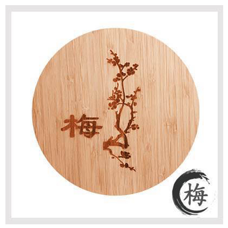 Estera de aislamiento de bambú natural estera del Tazón estera de la olla de arena estera de mesa estera de la taza de la cocina china entrega de una sola pieza