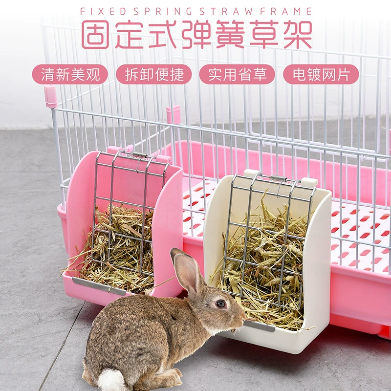 Фабрика прямых продаж кролика пружинная соломенная стойка шиншиллы фиксированная соломенная стойка морская свинка трава корзина с таблеткой