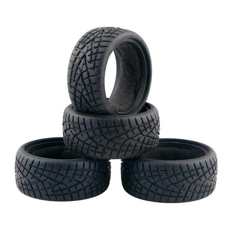 Neumático de carreras plano para coche modelo 1/10, adecuado para neumáticos de carreras callejeras ARRMA HSP TRAXXAS.