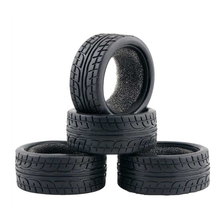 Neumático de carreras plano para coche modelo 1/10, adecuado para neumáticos de carreras callejeras ARRMA HSP TRAXXAS.