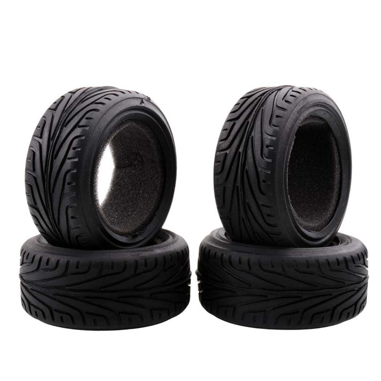 Neumático de carreras plano para coche modelo 1/10, adecuado para neumáticos de carreras callejeras ARRMA HSP TRAXXAS.