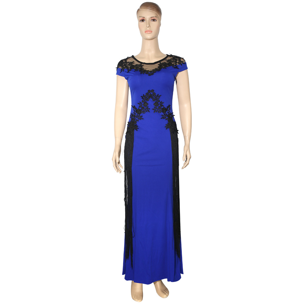 African AliExpress Women's plus size Lace Embroidered Evening Dress dress Cross-border E-commerce Double Eleven
