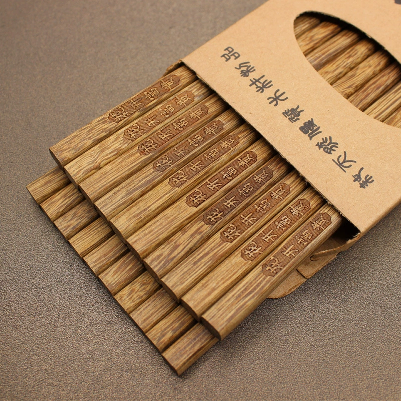 Natural Paintless Waxless Chopsticks, Red Sandalwood & Wenge, High-Temp Mildew-Resistant