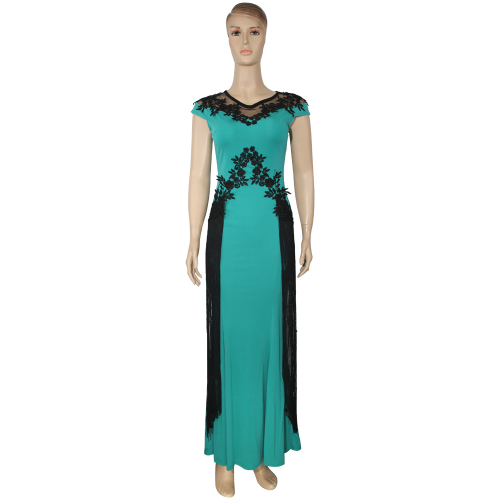 African AliExpress Women's plus size Lace Embroidered Evening Dress dress Cross-border E-commerce Double Eleven