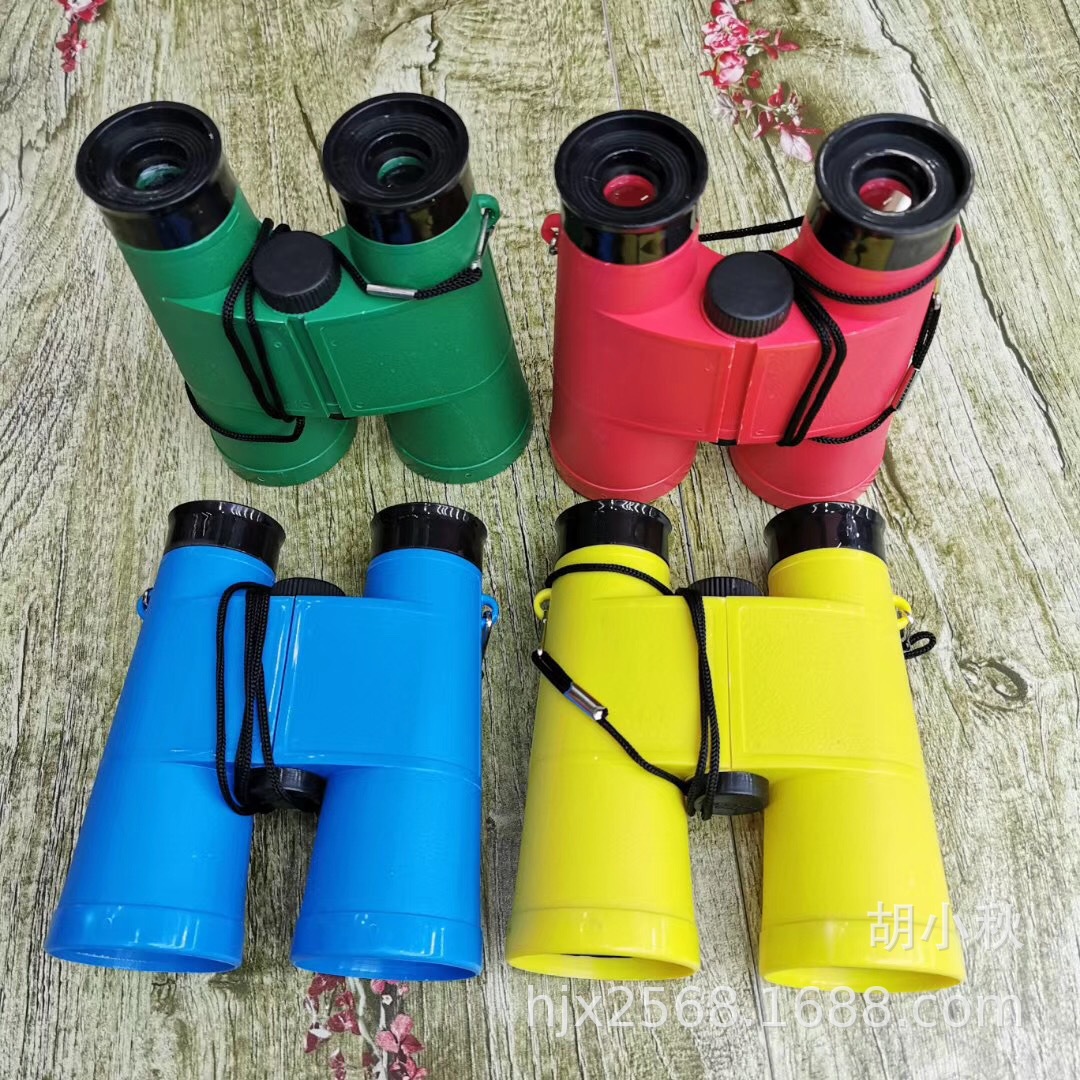 彩色儿童6*35望远镜双筒科学探索望远镜幼儿小孩生日礼物厂家直销