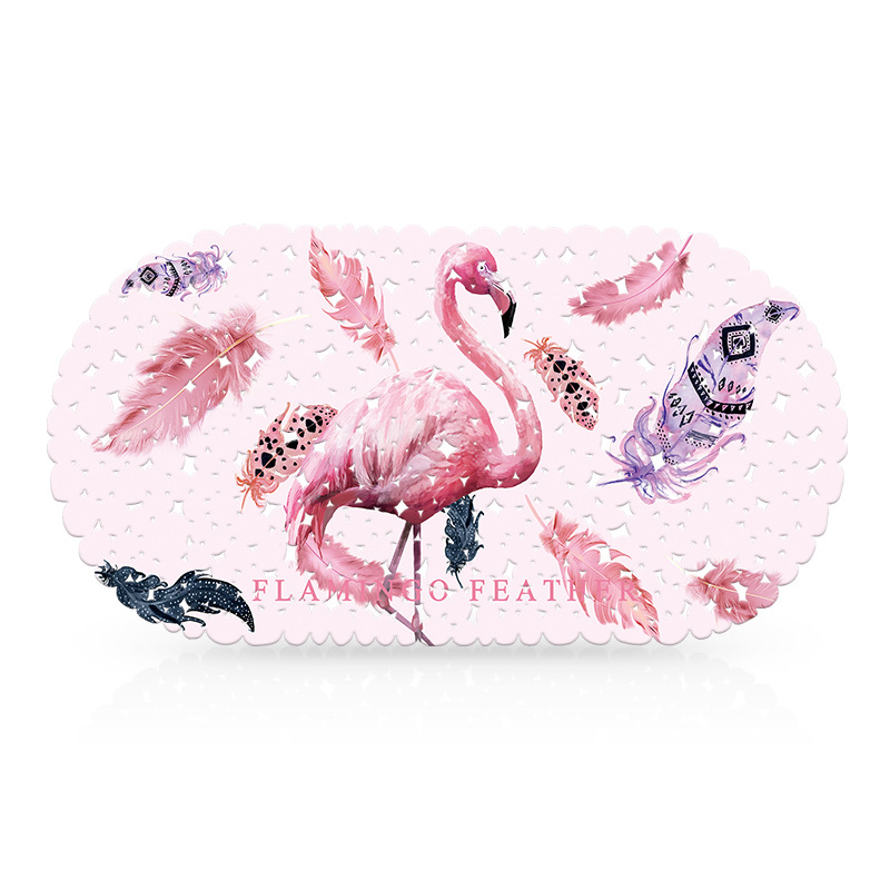 Alfombra de baño impresa bañera estera antideslizante TPE ducha alfombra de baño Nordic ins ventosa de plástico baño alfombra antideslizante
