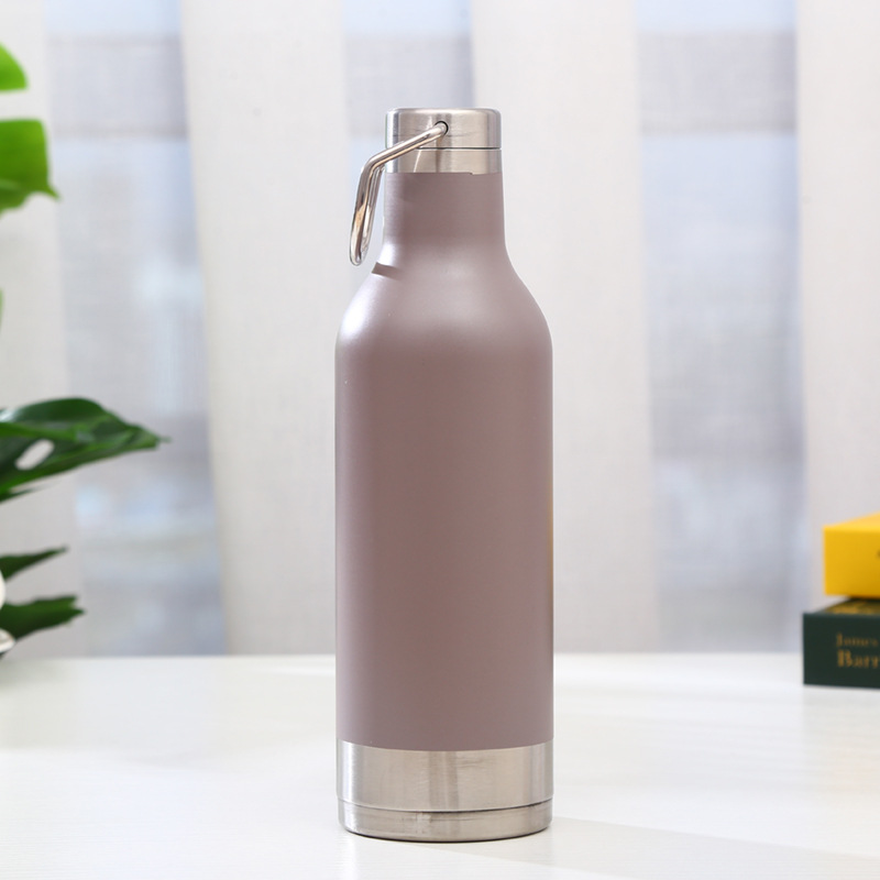 Fábrica personalizada portátil coke botella anillo de moda termo de acero inoxidable taza simple diario moda espacio olla al por mayor