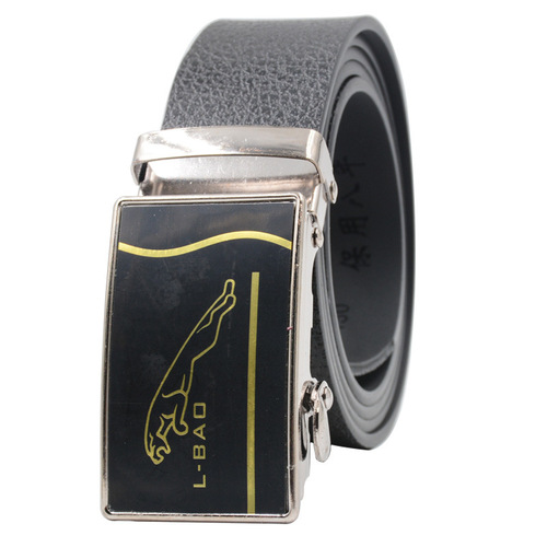 4.0 car logo automatic buckle men's aviation belt reinforced belt space belt thickened tendon belt rubber belt