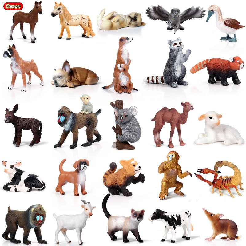 Children's Solid Cognitive Animal Model Simulation Mini Small Animals Chicken Duck Goose Horse Cattle Sheep Dog Cat Toy Ornaments Children's Solid Cognitive Animal Model Simulation Mini Small Animals Chicken Duck Goose Horse Cattle Sheep Dog Cat Toy Ornaments